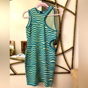 river island blue zebra dress Copley Shoulder Drape Velvet Gown